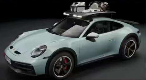 1/18 VIP Scale Models Porsche 911 992 Dakar (Green with Offroad Accessories) Resin Car Model Limited 99 Pieces