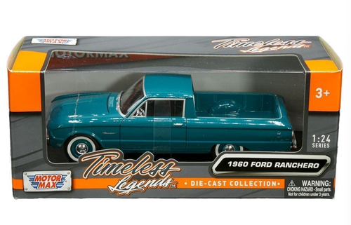 1/24 Motormax 1960 Ford Falcon Ranchero Pickup (Blue Green) Diecast Car Model
