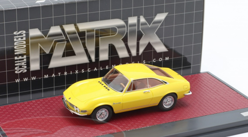 1/43 Matrix 1967 Fiat Dino Berlinetta Prototipo by Pininfarina (Yellow) Car Model