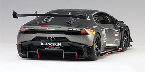 1/18 AUTOart 2015 Lamborghini Huracan Super Trofeo #63 (Dark Grey) Car Model