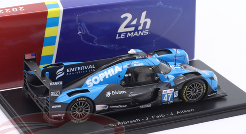 1/43 Spark 2022 Oreca 07 #47 24h LeMans Algarve Pro Racing Sophia Flörsch, John Falb, Jack Aitken Car Model