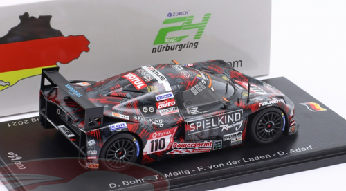 1/43 Spark 2021 KTM X-Bow GT4 #110 24h Nürburgring Teichmann Racing GmbH Daniel Bohr, Timo Mölig, Felix von der Laden, Dirk Adorf Car Model