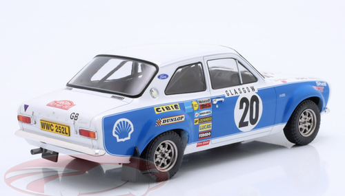 1/18 Ixo 1973 Ford Escort RS 1600 MK I #20 4th Rally Monte Carlo Ford Motor Co. Ltd. Hannu Mikkola, Jim Porter Car Model