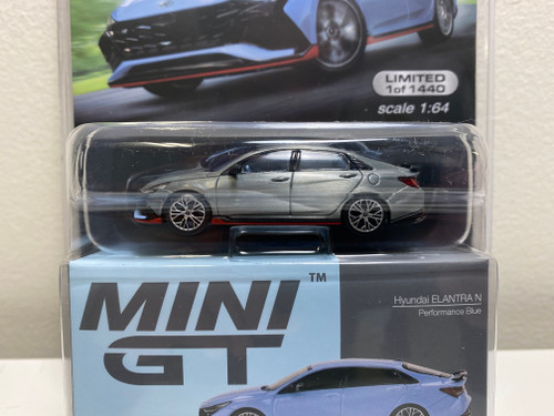 CHASE 1/64 MINI GT Hyundai Elantra N Cyber (Silver Grey Metallic