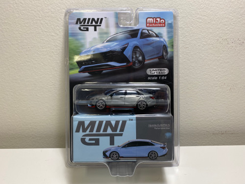 CHASE CAR 1/64 Mini GT Hyundai Elantra N Performance (Silver) Diecast Car Model