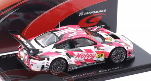 1/43 Spark 2021 HOPPY Porsche 911 No.25 HOPPY team TSUCHIYA GT300 SUPER GT Takamitsu Matsui - Kimiya Sato Car Model