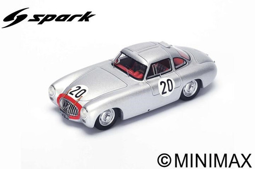 1/18 Spark 1952 Mercedes-Benz 300 SL No.20 2nd 24H Le Mans T. Helfrich - N. Niedermayer Resin Car Model