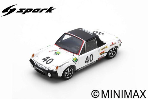 1/18 Spark 1970 Porsche 914/6 No.40 6th 24H Le Mans G. Chasseuil -C. Ballot Lena Resin Car Model