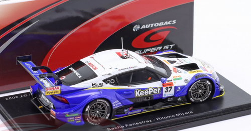 1/43 Spark 2022 Toyota KeePer TOM'S GR Supra No.37 TGR TEAM KeePer TOM'S  GT500 SUPER GT Sacha Fenestraz - Ritomo Miyata Car Model