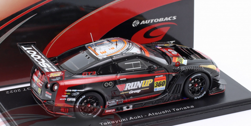 1/43 Spark 2022 Nissan RUNUP RIVAUX GT-R No.360 TOMEI SPORTS GT300 SUPER GT Takayuki Aoki - Atsushi Tanaka Car Model