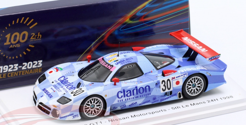 1/43 Spark 1998 Nissan R390 GT1 No.30 Nissan Motorsports 5th 24H Le Mans M. Krumm - J. Nielsen - F. Lagorce Car Model