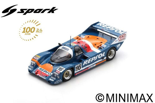 1/43 Spark 1991 Porsche 962 C No.16 24H Le Mans H. Huysman - R. Stirling - B. Santal Car Model