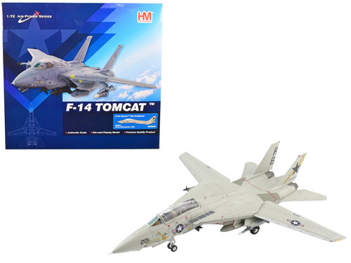 Grumman F-14A Tomcat Fighter Aircraft "Commander Snodgrass VF-33 USS America" (1990) "Air Power Series" 1/72 Diecast Model by Hobby Master