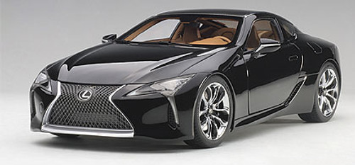 1/18 AUTOart Lexus LC LC500 (Black with Brown Interior) Car Model