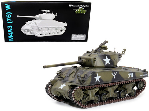 United States M4A3 (76) W VVSS Sherman Tank Camouflage "Germany" (1945) "NEO Dragon Armor" Series 1/72 Plastic Model by Dragon Models