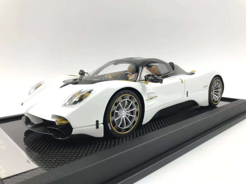 1/18 Vip Scale Model Pagani Utopia (Pearl White with Carbon Black Top) Resin Car Model Limited 99 Pieces