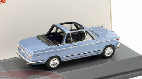 1/43 Schuco BMW 2002 Baur Convertible (Blue Metallic) Car Model