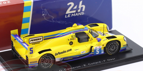 1/43 Spark 2022 Oreca 07 #5 9th 24h LeMans Team Penske Dane Cameron, Emmanuel Collard, Felipe Nasr Car Model