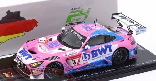 1/43 Spark 2022 Mercedes-Benz AMG GT3 #3 2nd 24h Nürburgring Mercedes-AMG Team GetSpeed / BWT Adam Christodoulou, Maximilian Götz, Fabian Schiller Car Model