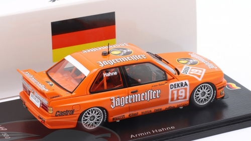 1/43 Spark 1992 BMW M3 (E30) Jägermeister #19 DTM Jägermeister Linder Team Armin Hahne Car Model