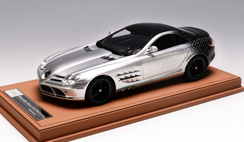 1/18 Ivy Mercedes SLR (Silver with Mercedes Stars) Resin Car Model