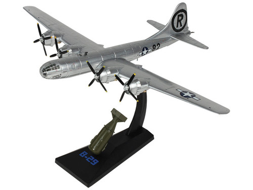 Boeing B-29 Superfortress Bomber Aircraft U.S. Air Force "Enola Gay" with 1/60 Scale "Little Boy" Bomb Replica 1/144 Diecast Model by Air Force 1