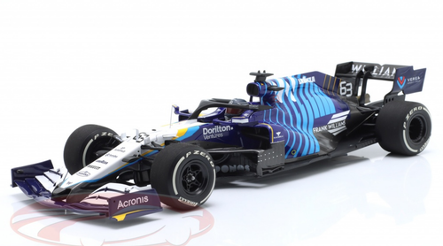 1/18 Minichamps 2021 Formula 1 George Russell Williams FW43B #63 Saudi Arabian GP Car Model