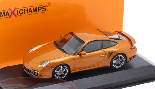 1/43 Minichamps 2009 Porsche 911 (997) Turbo (Gold Metallic) Car Model