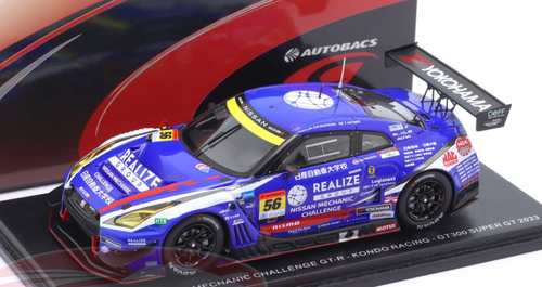 1/43 Spark 2023 REALIZE NISSAN MECHANIC CHALLENGE GT-R No.56 KONDO RACING GT300 SUPER GT Joao Paulo de Oliveira - Teppei Natori Resin Car Model