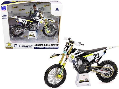 S 1/12 New Ray Husqvarna FC 450 Factory Racing Rockstar Energy