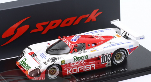 Spark S3533 Cougar C24 S N°12 – 24h Le Mans 1990 – Thuner/Ianetta – 1/43 Résine