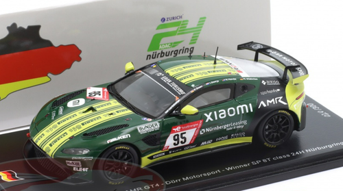 1/43 Spark 2022 Aston Martin Vantage AMR #95 Winner SP 8T Class 24h Nürburgring Dörr Motorsport Phil Dörr, Nick Hancke, Moritz Wiskirchen Car Model