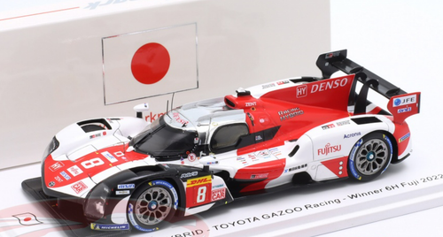 1/43 Spark 2022 Toyota GR010 Hybrid #8 Winner 6h Fuji WEC Toyota Gazoo Racing Brendon Hartley, Sébastien Buemi, Ryo Hirakawa Car Model