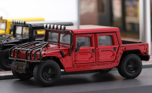 1/64 Master Hummer H1 (Red) Car Model