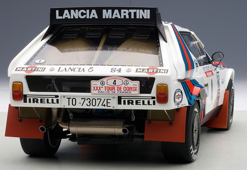 1/18 AUTOart LANCIA DELTA S4 "MARTINI" TOUR DE CORSE 1986 TOIVONEN/CRESTO #4 Diecast Car Model 88620