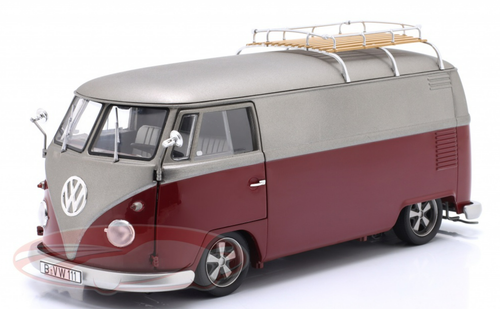 【Schuco】限定1500台 Volkswagen T1 『PORSCHE』 Volkswagen T1 Lowrider Bus Red