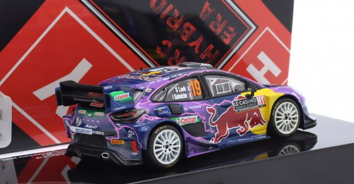 1/43 Ixo 2022 Ford Puma Rally1 #19 Winner Rallye Monte Carlo Sébastien Loeb, Isabelle Galmiche Car Model