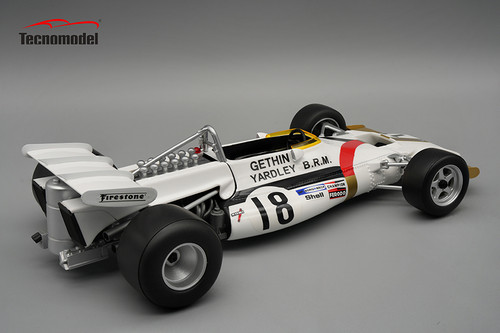 1/18 Tecnomodel BRM P160 1971 Winner Italian GP Driver Peter Gethin Resin Car Model