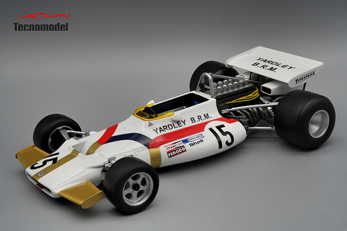 1/18 Tecnomodel BRM P160 1971 Monaco GP Driver Pedro Rodruguez Resin Car Model