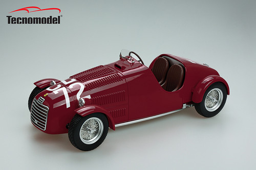 1/18 Tecnomodel Ferrari 125C 1947 Winner Circuito Folri Driver Tazio Nuvolari Resin Car Model
