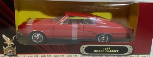 1/18 Road Signature 1966 Dodge Charger (Red) Diecast Car Model