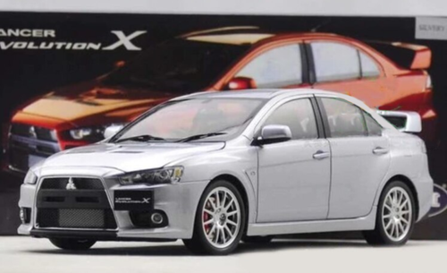 1/18 Dealer Edition Mitsubishi Lancer EVO Evolution X (Silver) Diecast Car Model