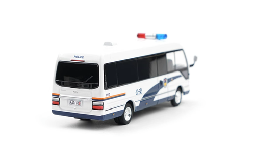 1/64 Toyota Coaster 3rd Generation Police Car Model