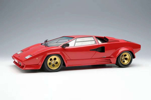 Vintage Burago 1/18 Scale DieCast Red Lamborghini Countach 5000  Quattrovalvole