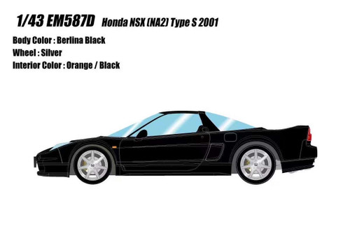 1/43 Makeup 2001 Honda NSX (NA2) Type S (Berlina Black) Car Model