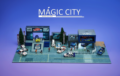 1/64 Magic City WRC Croatia Rally Race Diorama (car models & figures NOT included)