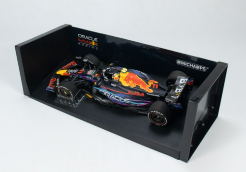 1/18 Minichamps 2023 Formula 1 Oracle Red Bull Racing RB19 Sergio Perez Miami GP 2ND Place Diecast Car Model