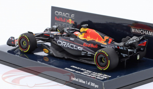 1/43 Minichamps 2023 Formula 1 Max Verstappen Red Bull RB19 #1 Winner Australian GP Car Model