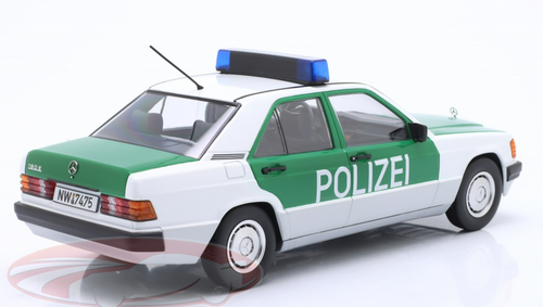 1/18 Triple9 1993 Mercedes-Benz 190 (W201) Police Germany Diecast Car Model