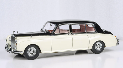 1/18 Paragon 1964 Rolls-Royce Phantom V MPW (Masons Black & Ivory White) Diecast Car Model